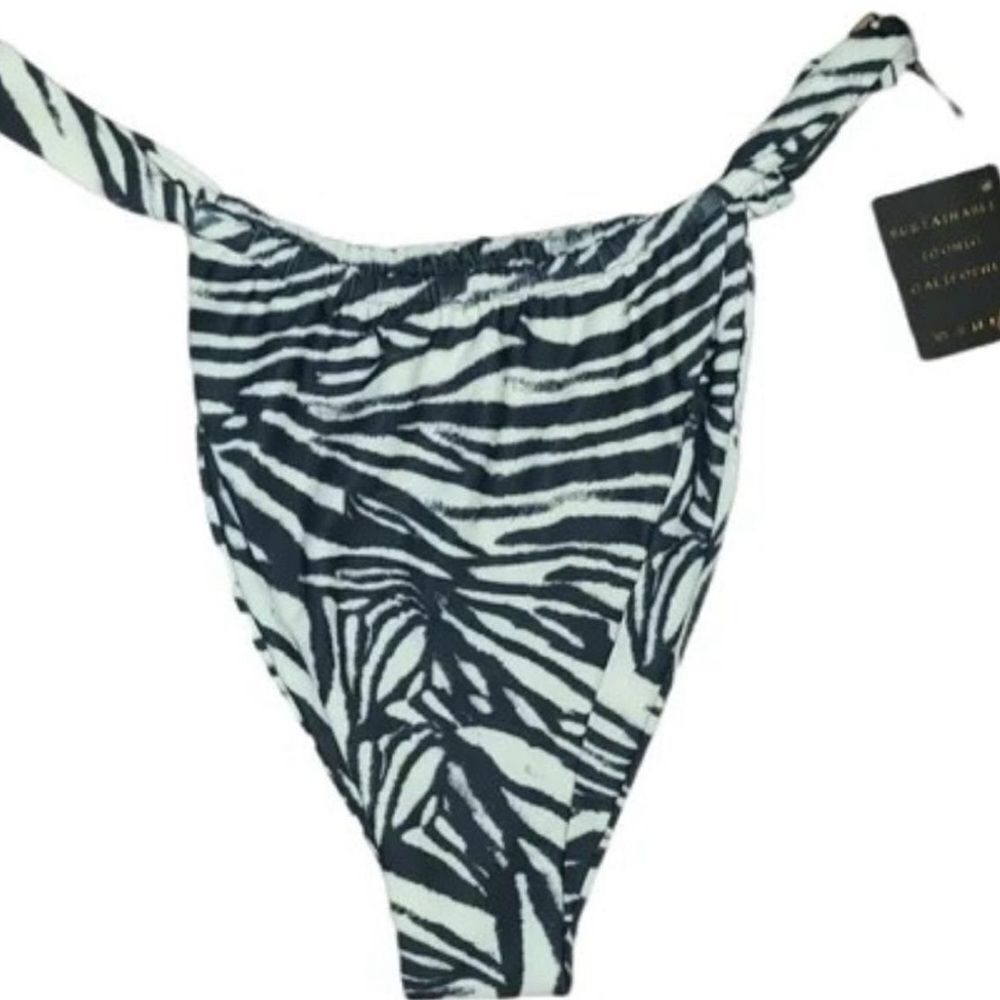 Skatie Zebra Print Bikini Bottom - Picture 3 of 6